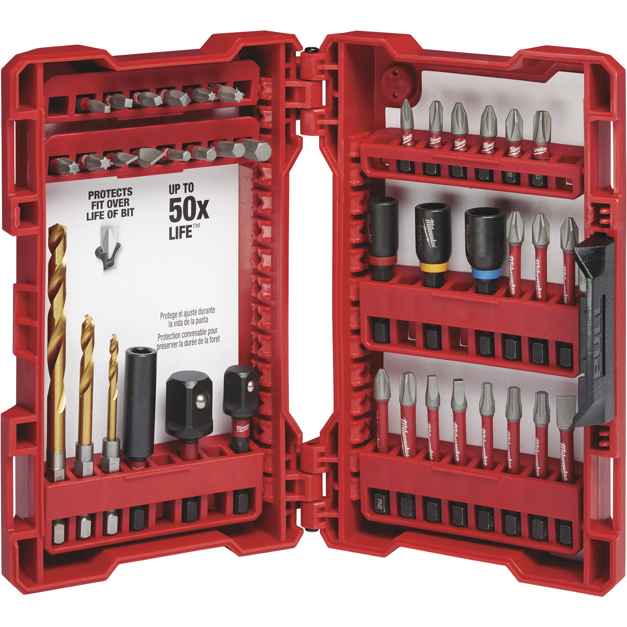 Milwaukee Shockwave Impact Duty Drill and Drive Set, 40-Pc., Model# 48-32-4006
